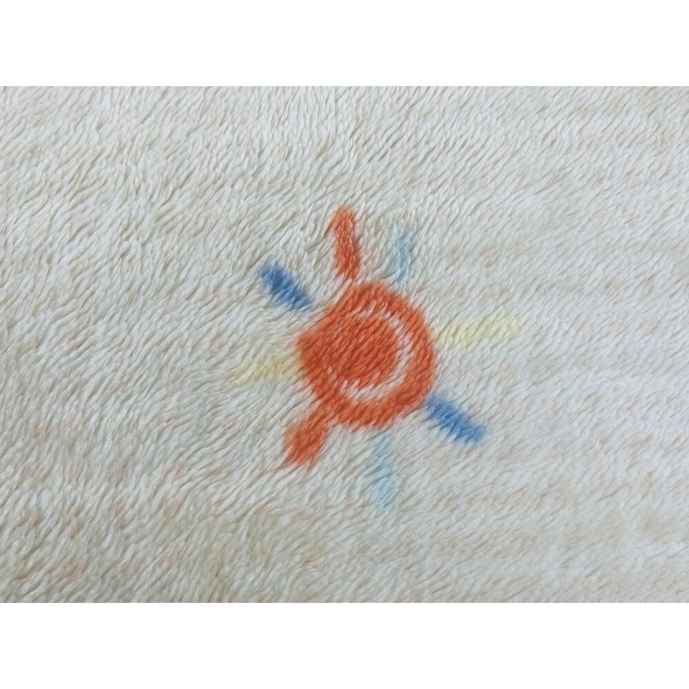 VTG Child of Mine Baby Blanket Yellow Blue Teddy 2 Bear Bird Sun Plush Throw Sof - Picture 11 of 16